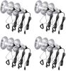 Simple Deluxe HIWKLTCLAMPLIGHTSX12 12-Pack Clamp Lamp Light with 5.5 Inch Aluminum Reflector up to 60 Watt E26/E27 (no Bulb Included) 6 Feet 18/2 SPT-