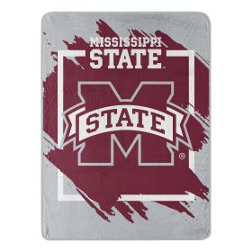 MISSISSIPPI ST OFFICIAL NCAA "Halftone" Micro Raschel Throw Blanket; 46" x 60"