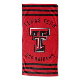 Texas Tech Stripes Beach Towel