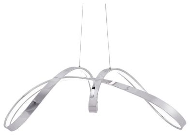 Lisbon Chandelier Integrated LED, Dimmable, Chrome