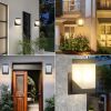 Inowel Wall Lights Outdoor Lantern with E26 Bulb (Not Include) Modern Wall Mount Hang Lamp Wall Sconce Lights for Porch Front Door Max 40W 17215