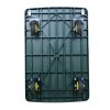 440 lbs. Capacity Portable Platform Hand Truck Collapsible Dolly Push Hand Cart for Loading and Storage in Green