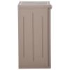Garden Storage Cabinet Brown 25.6"x17.7"x34.6" PP Wood Look