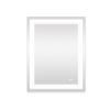 28x36 Inch LED Lighted Bathroom Mirror with 3 Colors Light, Wall Mounted Bathroom Vanity Mirror with Touch Button, Anti-Fog Dimmable Makeup Mirror (Ho