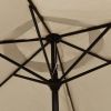 Parasol Taupe 78.7"x83.1" Aluminum