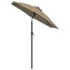 Parasol Taupe 78.7"x83.1" Aluminum