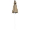 Parasol Taupe 78.7"x83.1" Aluminum
