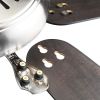 52" Indoor LED Brushed Nickel Ceiling Fan with Lighting Kit, Down Rod, Reversible Blades and Reversible Motor