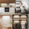 40LED Under Cabinet Lights, Motion Sensor Closet Light, USB Stick-On Anywhere Magnetic Night Light Bar, Under Counter Light for Bedroom, Wardrobe, Hal