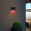 2-Pack RGBCW Waterproof Solar-Powered Outdoor Landscape Lights Wall Lamp