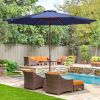 9 Ft Wooden Umbrella