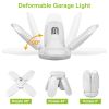 LED Garage Light E27/B22 60W 5400LM 6500K Ceiling Light Deformable Workshop Lamp LED Light Bulbs