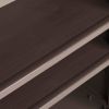 Garden Storage Cabinet Brown 25.6"x17.7"x34.6" PP Wood Look