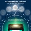 Outsunny Solar Floor Lamp, Outdoor Rattan Garden Lantern Pathway Light & Decorative Driveway Lighting with Auto On/Off LED Lights for Porch, Yard, Law
