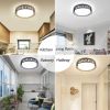 18.5 Inch 35W Dimmable LED Ceiling Light with Remote Control; Timing; 3 Colors Changeable Light