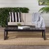 Modern Solid Wood Slat-Top Outdoor Coffee Table ‚Äì Black Wash