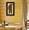 "Cabin Rules" By Lauren Rader, Ready to Hang Framed Print, Black Frame
