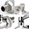 Heavy Duty and Durable, Stainless steel,Brushed Nickel, for 3 or 5 Gallon Iced Water/Wine/Beer Bottles (General), Water Jar Spigot Replacement for Bev