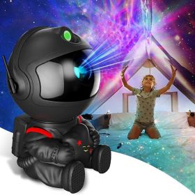 Astronaut Light Projector, Galaxy Projector For Bedroom, Star Projector Galaxy Light, Night Light For Kids, Boys And Girls Room Decoration, Game Room, (Option: Black stars)