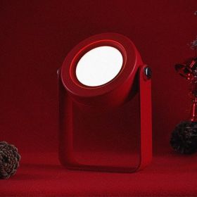 Foldable Touch Dimmable Reading LED Night Light Portable Lantern Lamp USB Rechargeable For Home Decor (Power: 0.3 watts, Light Color: Red)