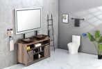 60in. W x 48 in. H LED Lighted Bathroom Wall Mounted Mirror with High Lumen+Anti-Fog Separately Control bedroom full-length mirror bathroom led mirror