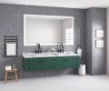 60in. W x 48 in. H LED Lighted Bathroom Wall Mounted Mirror with High Lumen+Anti-Fog Separately Control bedroom full-length mirror bathroom led mirror