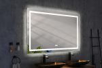 60in. W x 48 in. H LED Lighted Bathroom Wall Mounted Mirror with High Lumen+Anti-Fog Separately Control bedroom full-length mirror bathroom led mirror