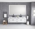 60in. W x 48 in. H LED Lighted Bathroom Wall Mounted Mirror with High Lumen+Anti-Fog Separately Control bedroom full-length mirror bathroom led mirror