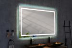 60in. W x 48 in. H LED Lighted Bathroom Wall Mounted Mirror with High Lumen+Anti-Fog Separately Control bedroom full-length mirror bathroom led mirror