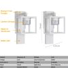 Inowel Wall Sconce Replaceable GX53 LED Bulb Porch Light 6.5W Modern Waterproof Wall Lamps 650 Lumen 3000k Warm White 36513