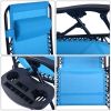 Outdoor Chaise Lounge Chair with Cup Holder