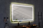 60in. W x 48 in. H LED Lighted Bathroom Wall Mounted Mirror with High Lumen+Anti-Fog Separately Control bedroom full-length mirror bathroom led mirror
